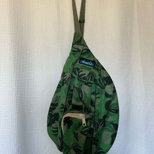 KAVU Jungle Green Sling Backpack